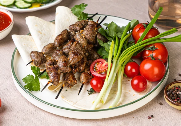 Рецепт «Куриные сердечки на&nbsp;гриле»