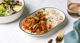 Тушёные куриные желудки