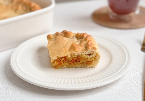 Рецепт «Капустный постный пирог»