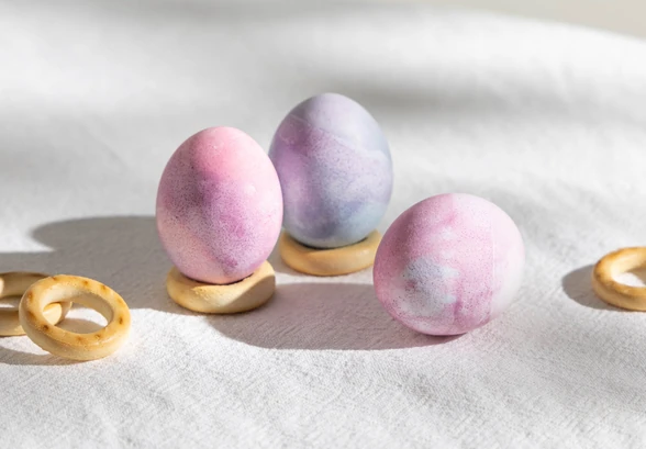 Рецепт «Яйца с&nbsp;цветным градиентом»