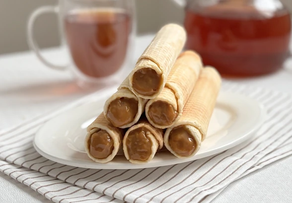 Рецепт «Вафельные трубочки»