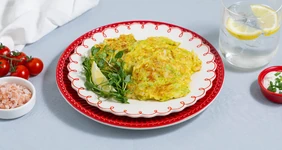 Кабачковые оладьи с&nbsp;креветками
