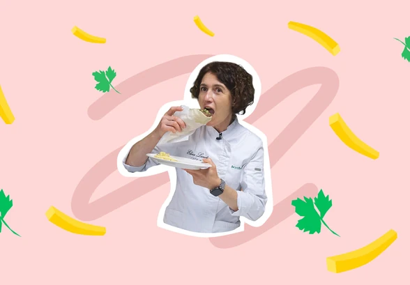 Рецепт «Греческий гирос с&nbsp;овощами»