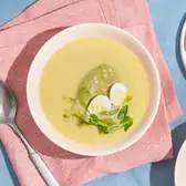 Картофельный крем-суп с&nbsp;щавелём