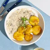 Бефстроганов из&nbsp;шампиньонов