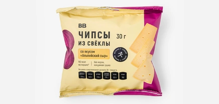 Чипсы из&nbsp;свёклы со вкусом «Альпийский сыр»