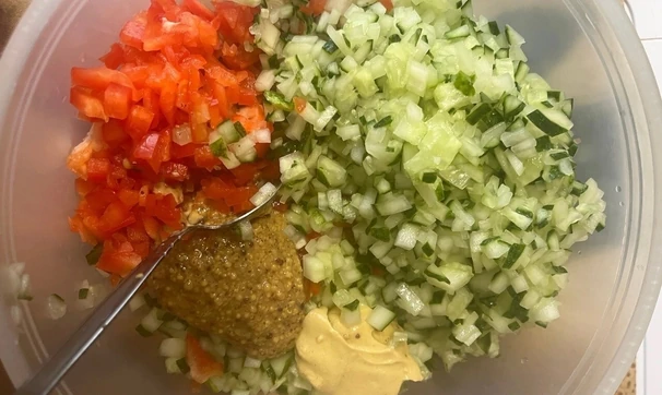 Релиш из&nbsp;огурцов и&nbsp;перца , шаг 1/4