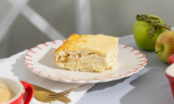 Пирог с&nbsp;творогом и&nbsp;яблоками , шаг 8/8