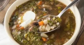 Суп с&nbsp;гречкой и&nbsp;белыми грибами