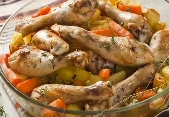 Рецепт «Куриные ножки с&nbsp;овощами»