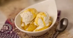 Мороженое с&nbsp;карамельными бананами