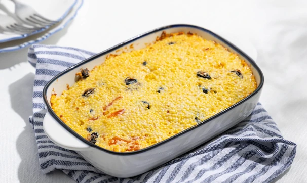 Запеканка пшённая с&nbsp;изюмом и&nbsp;курагой, шаг 4/4