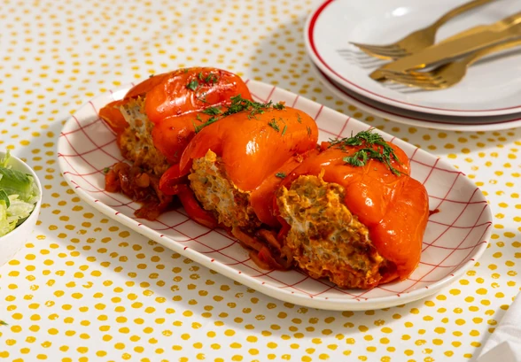Рецепт «Перцы, фаршированные курицей и&nbsp;гречкой»