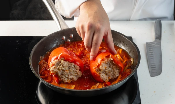Перцы, фаршированные курицей и&nbsp;гречкой, шаг 4/5