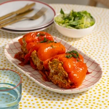 Перцы, фаршированные курицей и&nbsp;гречкой