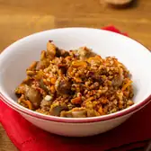 Куриные желудки с&nbsp;гречкой
