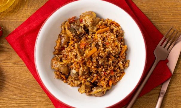 Куриные желудки с&nbsp;гречкой, шаг 10/10