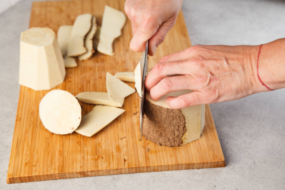 Рагу из ямса с курицей — процесс приготовления, фото 2 Рагу из ямса с курицей — процесс приготовления, фото 2
