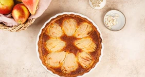 Миндальный пирог с грушами