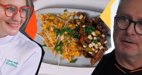 Та самая курица «Терияки» с рисом по-сингапурски