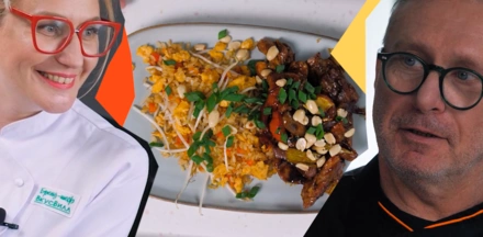 Та самая курица «Терияки» с рисом по-сингапурски