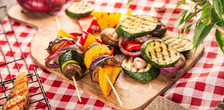 Шашлык без мяса: овощи, грибы и рыба на гриле