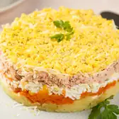 Мимоза с&nbsp;копчёной рыбой