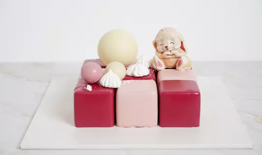 Торт-кубик «Зайка»