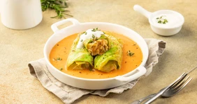 Вегетарианские голубцы без мяса с грибами