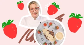 Готовим панкейки с кремом англез