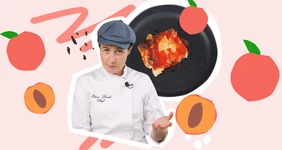 Готовим запеканку с персиками