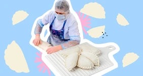 Как лепят вареники