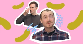 Иностранцы пробуют холодец и другую русскую еду