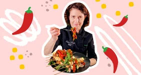 Мини-шашлычки на шпажках