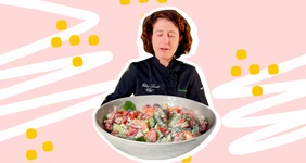 Дачный салат с мацони