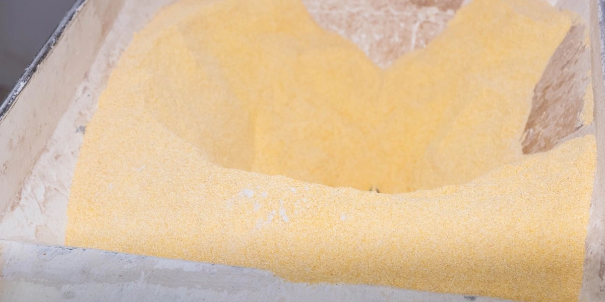 Сухое сырьё смешивается с&nbsp;водой, после&nbsp;чего смесь подаётся на&nbsp;экструдер, где подвергается механическому и&nbsp;тепловому воздействию