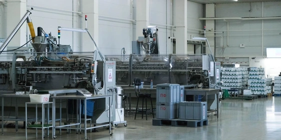 На производстве установлено 12 импортных фасовочных станков. Чтобы обеспечить безопасность продукта, на&nbsp;всех станках установлены просеивающие решётки и&nbsp;система металлоуловителей