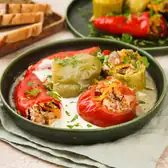Фаршированные овощи с&nbsp;индейкой и&nbsp;рисом