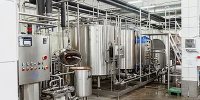 Смесь для фруктового льда варится в танках, куда добавляются фруктово-ягодные соки, пюре и другие ингредиенты. Масса охлаждается и отправляется в резервуар для созревания. Все процессы происходят в закрытом потоке