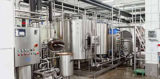 Смесь для фруктового льда варится в танках, куда добавляются фруктово-ягодные соки, пюре и другие ингредиенты. Масса охлаждается и отправляется в резервуар для созревания. Все процессы происходят в закрытом потоке