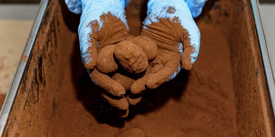 Пирожное «Картошка» на производстве в шутку называют «гламурным». Это «картошка» с изюминкой: она многослойная