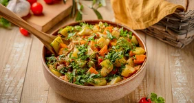 Рагу из кабачков и картошки