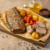 Свиные рёбра с&nbsp;картошкой и&nbsp;болгарским перцем
