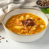 Гороховый суп с&nbsp;копчёностями