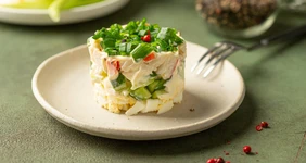 Крабовый салат с огурцом