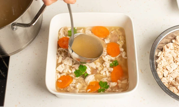 Холодец из курицы с желатином, шаг 9/10