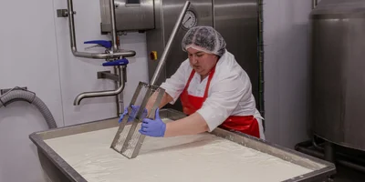 На предприятии действует полный цикл производства: от выращивания и заготовки кормов до получения собственного молока и упаковки готовой продукции