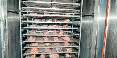 В камере холодного копчения предварительно подсушивают продукт. Затем подают дым с помощью автоматического дымогенератора. Окончательный этап — досушка продукта в автоматическом режиме