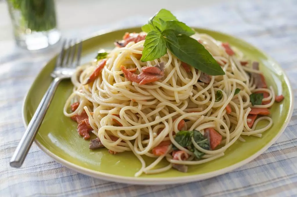Спагетти с неркой — процесс приготовления, фото 4
