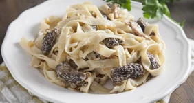Паста со сморчками